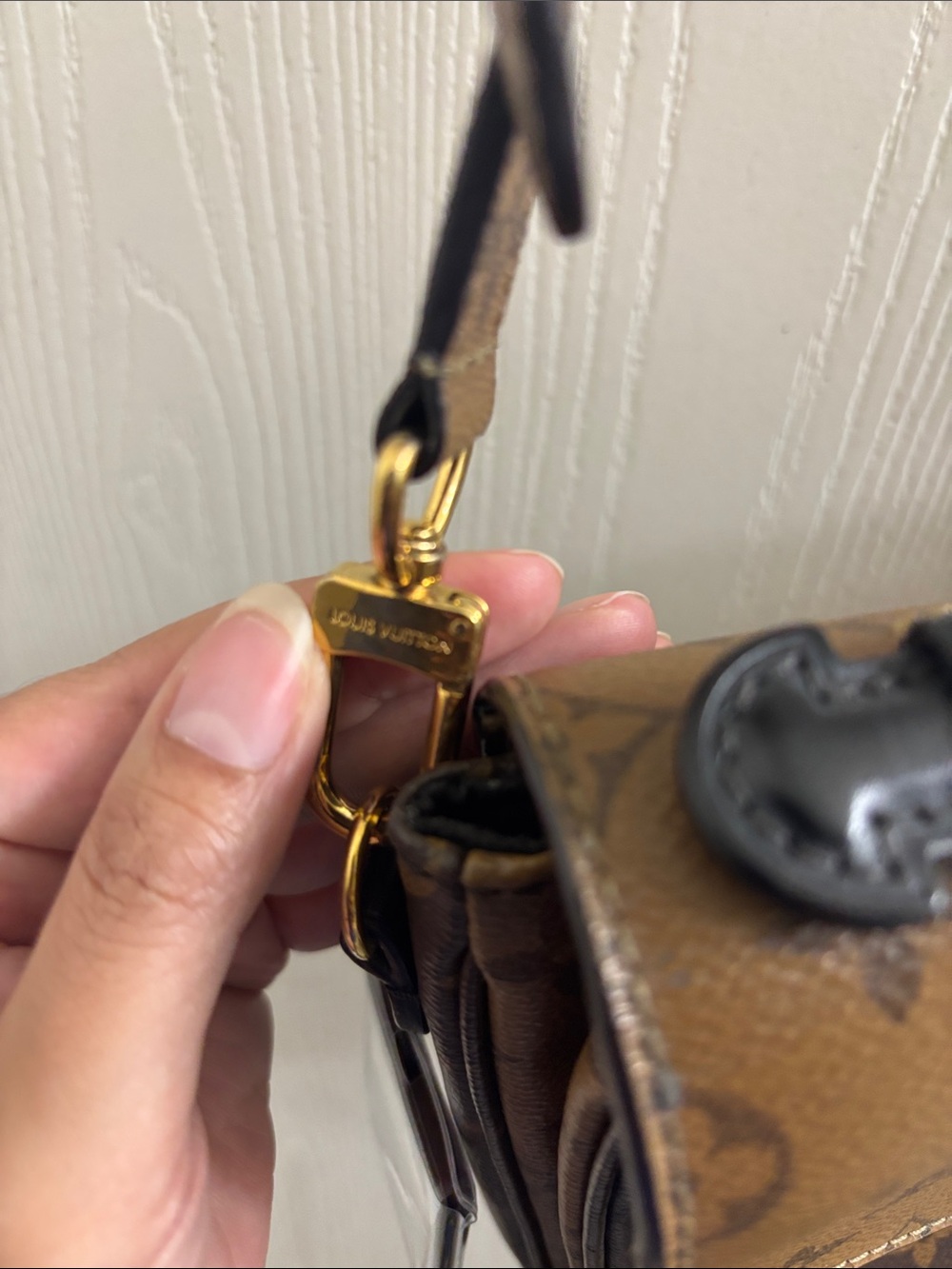 Louis Vuitton Brown Two-Tone Monogram Crossbody Bag - Picture 3 of 10
